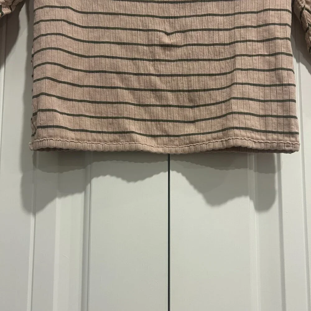 Zara Girls Light Pink Striped Shirt Size 4-5 years, 3 for $15 Kids Bundle - Picture 5 of 8